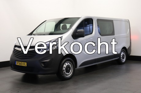 Opel Vivaro 1.6 CDTI L2 Dubbel Cabine EURO 6 - Airco - Cruise - Trekhaak - € 12.950,- Excl.