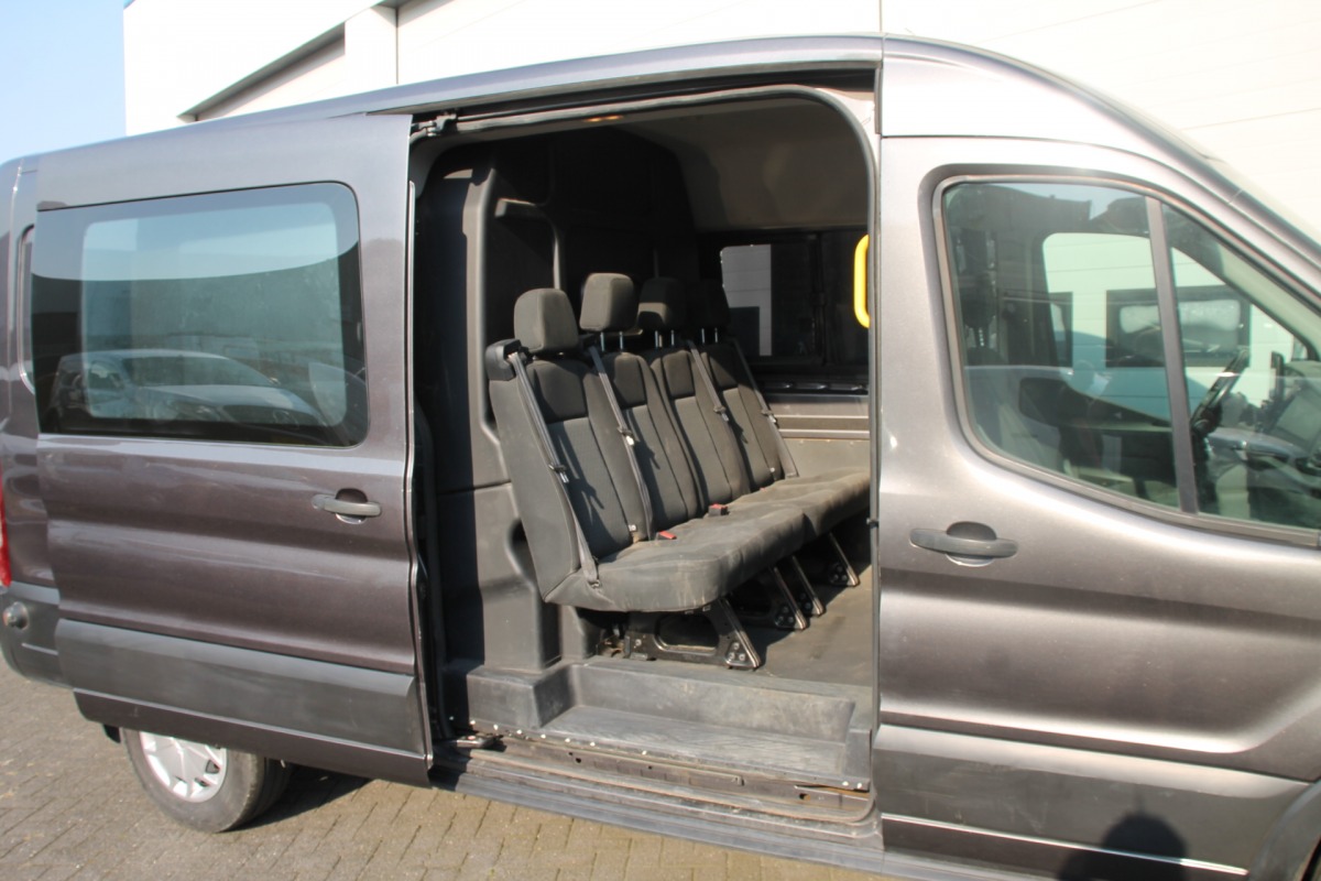 Ford Transit 2.0 TDCI 170PK L3H2 Dubbele Cabine - EURO 6 - Airco - Cruise - PDC - Camera - € 21.900,- Excl.