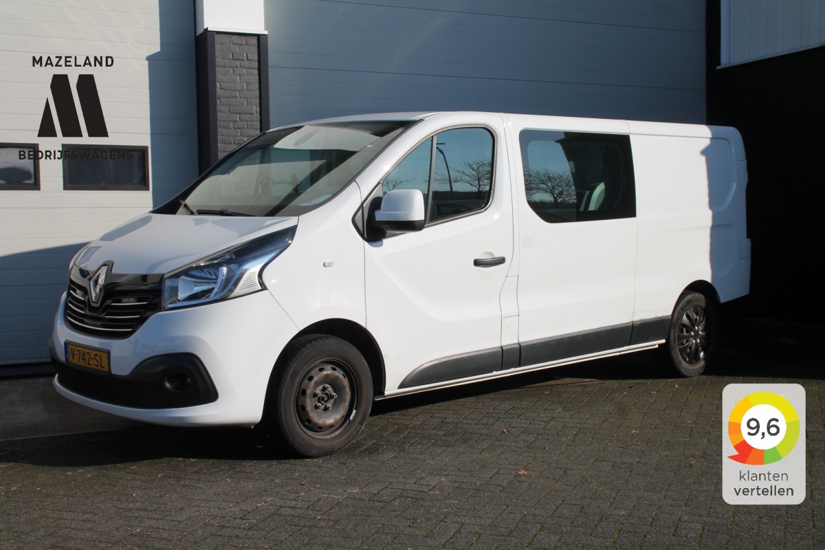 Renault Trafic 1.6 dCi L2 122PK Dubbele Cabine EURO 6 - Airco - Navi - Cruise - €14.900,- Excl.