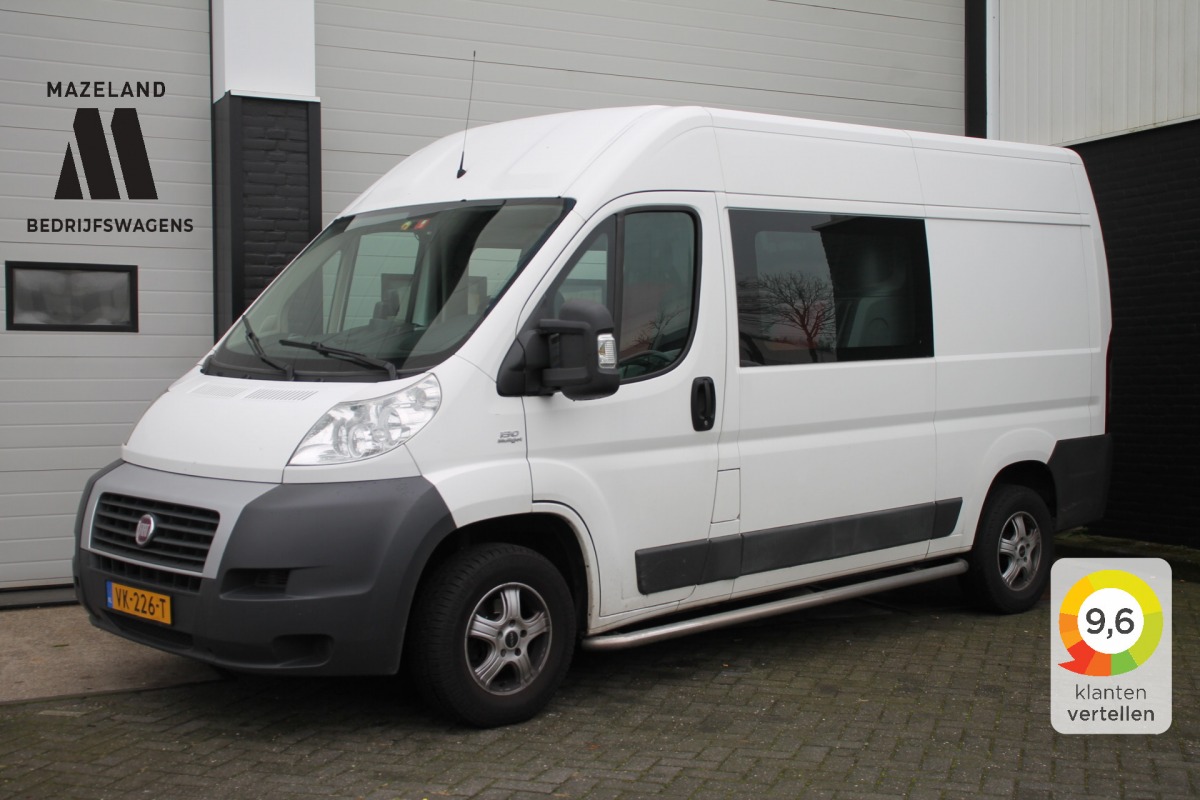 Fiat Ducato 2.3 MultiJet 130PK L2H2 - AC/Climate - Navi - PDC - Dubbele Cabine - €9.950,- Excl.