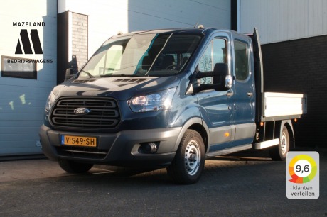 Ford Transit 2.0 TDCI L3 Dubbele Cabine Open Laadbak EURO 6 - Airco - € 17.900,- Excl.