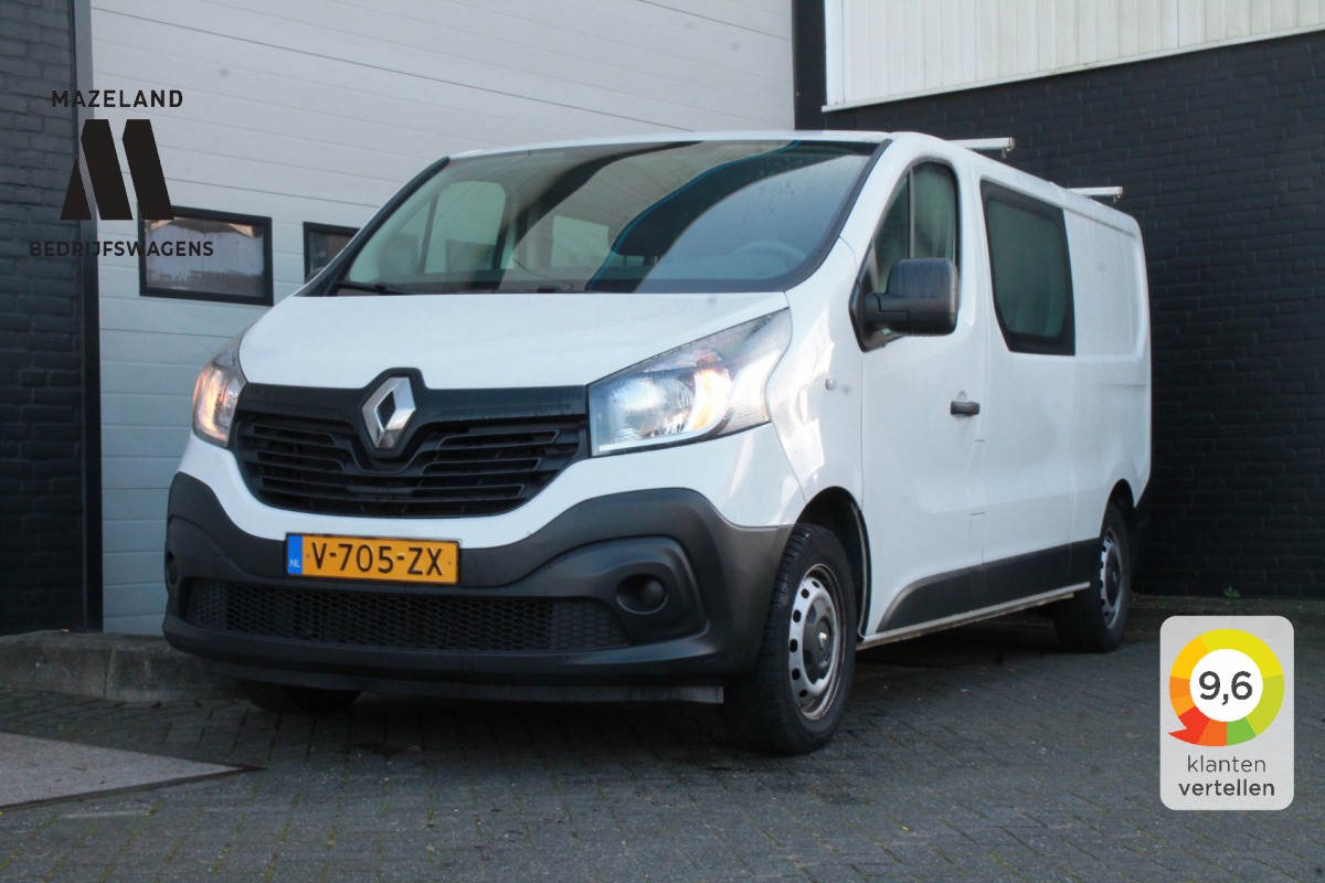 Renault Trafic 1.6 dCi 125PK L2 Dubbele Cabine - EURO 6 - Airco - Navi - Cruise - € 14.900,- Excl.