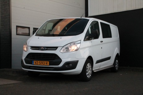 Ford Transit Custom 2.0 TDCI 130PK L2 Dubbele Cabine EURO 6 - Airco - Cruise - Camera - € 13.950,- Excl.